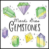 Mardi Gras Gemstones: Crystal Clipart