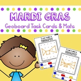Mardi Gras Geoboards Task Cards and Mats