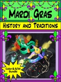 Mardi Gras Activity Packet Bundle - Color&BW