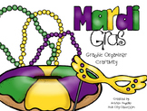 Mardi Gras King Cake Graphic Organizer Craftivity