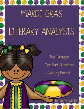Preview of Mardi Gras Literary Analysis Task