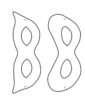 Preview of Mardi Gras Masks Templates