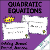 Mardi Gras Math Activity Solving Quadratic Equations
