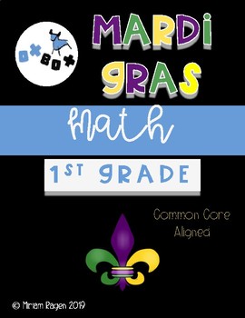 Preview of Mardi Gras Math: First Grade Common Core Aligned (NO PREP)