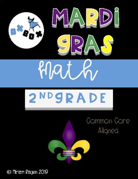 Preview of Mardi Gras Math: Second Grade Common Core Aligned (NO PREP)