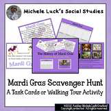 Mardi Gras New Orleans Scavenger Hunt Task Cards or Walkin