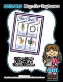 Mardi Gras - Supports 8 Words - Editable Bingo for Beginners *d