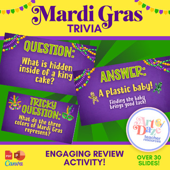 Preview of Mardi Gras Trivia Questions | History, Traditions, Parades, and More!