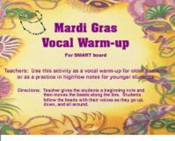 Preview of Mardi Gras Vocal Warm-up