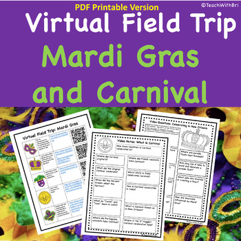 Preview of Mardi Gras and Carnival Virtual Field Trip