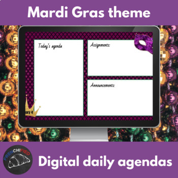 Mardi Gras digital game - Powerpoint, Google drive, PDF