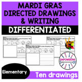 Mardi Gras directed drawings and writing Occupational ther