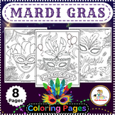 Mardi gras coloring pages - Printable Mardi Gras Coloring 