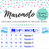 Maremoto / Tidal Wave Collaborative Review Game (EDITABLE)
