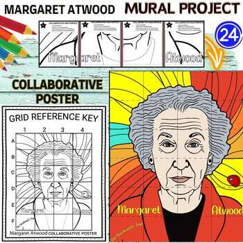 Preview of Margaret Atwood author and poet collaboration poster Women’s History Month Craft
