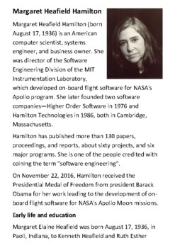 Margaret Heafield Hamilton is an American computer scientist, systems  engineer, and business owner. She was director of the Software…