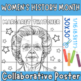 Margaret Thatcher Collaborative Coloring Poster Activities