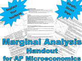 Marginal Analysis - AP microeconomics handout