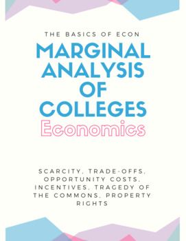 Preview of Marginal Analysis of Colleges Research