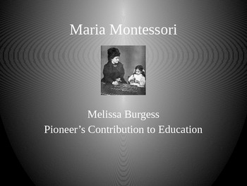 Preview of Maria Montessori