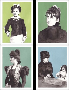 Preview of Maria Montessori Biography Cards and Timeline