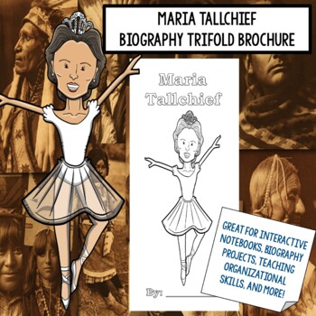 Preview of Maria Tallchief Biography Trifold Graphic Organizer