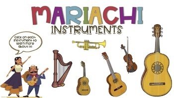 Preview of Mariachi Instruments Interactive Lesson (1st - 3rd Grade)