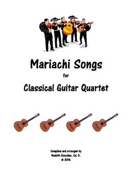 Preview of Mariachi Songs for Guitar Quartet