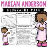 Marian Anderson Biography Unit Pack Research Project Black