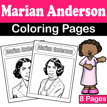 Preview of Marian Anderson Coloring Pages | Black History & Women's History Month