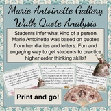 Marie Antoinette Gallery Walk Quote Analysis
