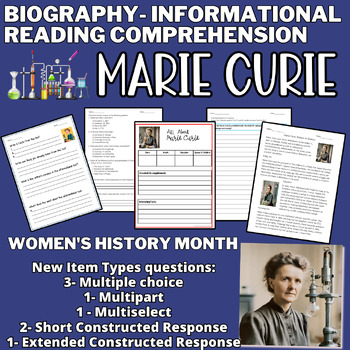 Preview of Marie Curie -Biography- Reading Passage- Women's History Month
