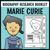 Marie Curie Biography Research Booklet