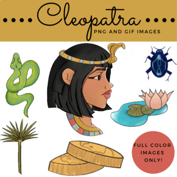 Preview of Cleopatra Clip Art and GIF Set