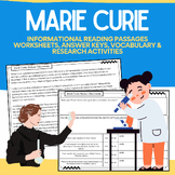 Marie Curie: Informational Science Reading Biography & No-