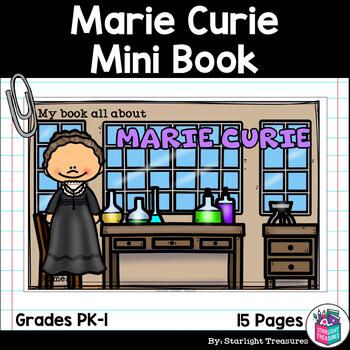 Preview of Marie Curie Mini Book for Early Readers: Women's History Month