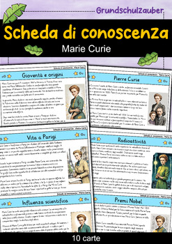 Preview of Marie Curie - Scheda di conoscenza - Personaggi famosi (Italiano)