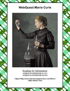 Preview of Marie Curie-WebQuest