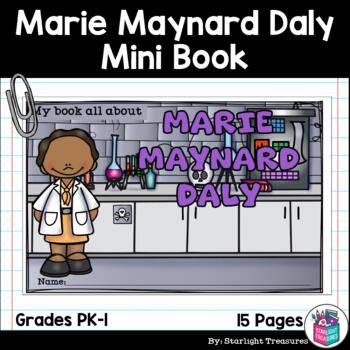 Preview of Marie Maynard Daly Mini Book for Early Readers: Women's History Month