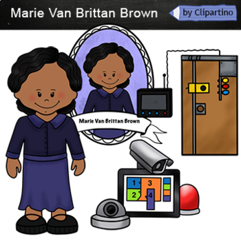 Preview of Marie Van Brittan Brown clipart