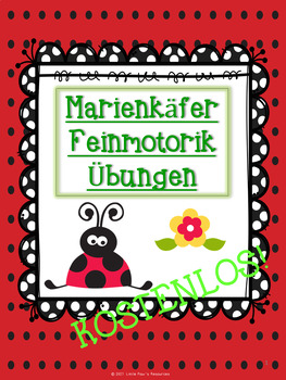 Preview of Marienkäfer Feinmotorik Übungen kostenlos