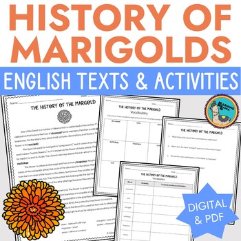 Preview of Marigold Meaning and History Reading in English