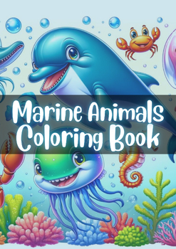 Preview of Marine Animals Coloring Book