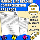Marine Animals Comprehension Passages and Questions - Ocea