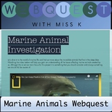 Distance Learning Marine Animals Web Quest
