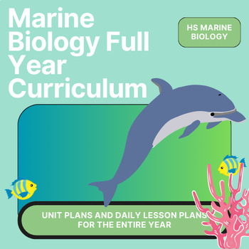 Preview of Marine Biology Full Year Curriculum- Unit Plans and Daily Lesson Plans