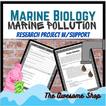 Preview of Marine Biology Ocean Pollution Research Poster Project W/Sped Support