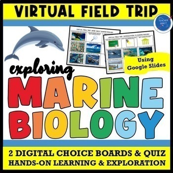 Preview of Marine Biology Virtual Field Trip Activity| Ocean Careers Oceanography