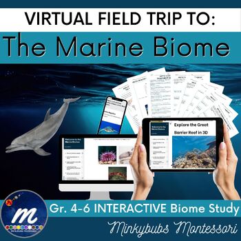 Preview of Marine Biomes Virtual Field Trip Interactive Visit Fast Facts - Click and Go!