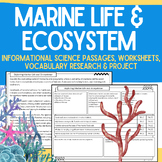 Marine Ecosystem: Informational Science Passages, Workshee